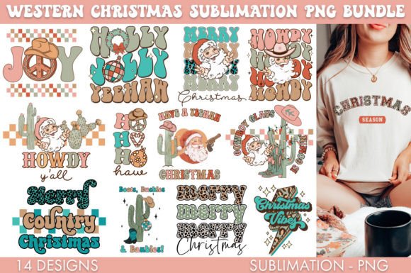 Download Western Christmas Bundle PNG Sublimation - Premium Bundle