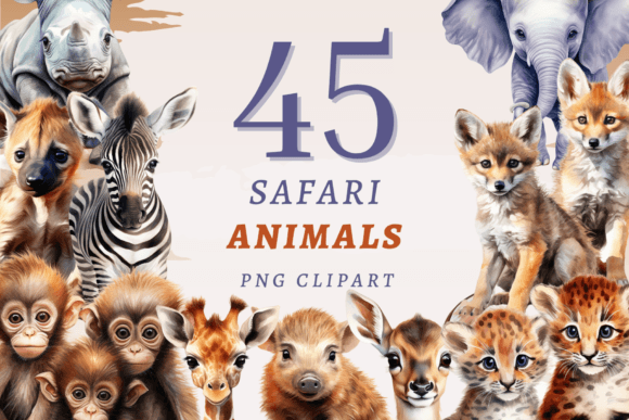 Download Safari Animals PNG Bundle - Safari animals png Collection