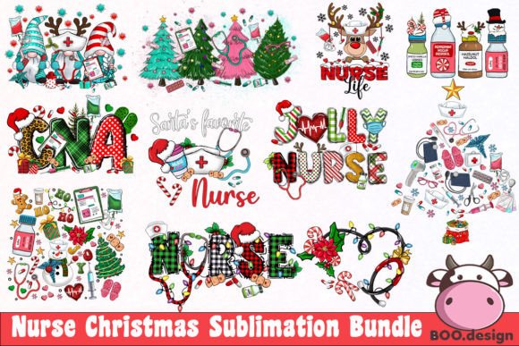 Download Nurse Christmas Bundle PNG - Premium Resources
