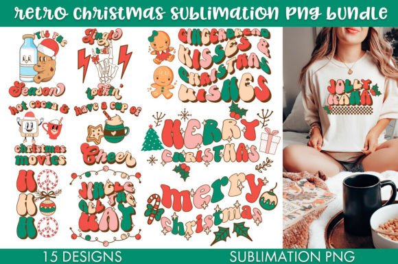 Download Retro Christmas Bundle PNG Sublimation - Premium Bundle